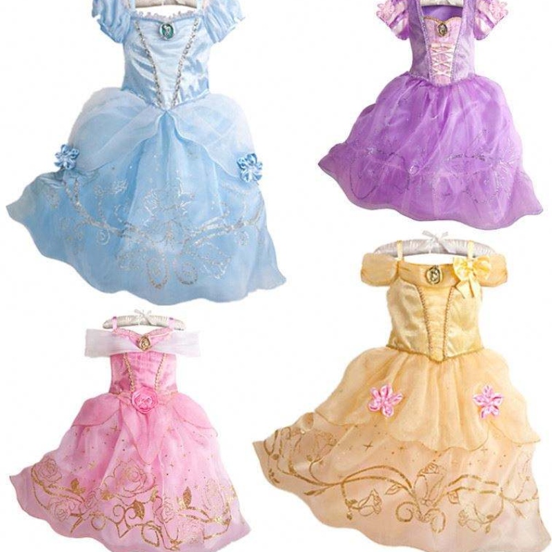 Kid Prinzessin Kleid Mädchen Sommer Fancy Party Kleidung Kinder Rapunzel Dornröschen Weihnachten Karneval Kostüm