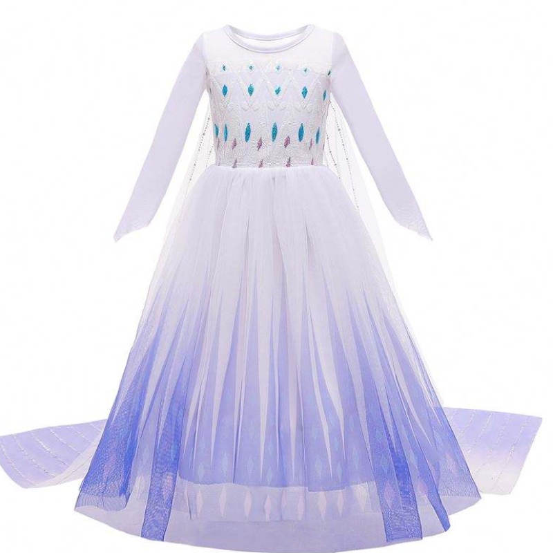 New Style Girls Prinzessin Elsa Kleider Ballkleid Geburtstag Kinder Cosplay Helloween Kleidung TV/movie Cosplay Kostum