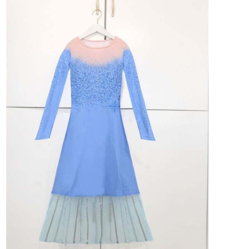 Mädchen Prinzessin Kleid Party Elsa Karneval Frozen 2 Elsa Anna Prinzessin Kostüm für Kinder Kostüm