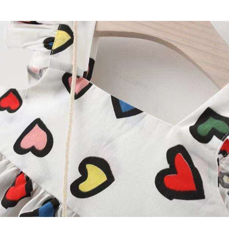 Großhandel Kinder Girls Kleid Baby Sommer Regenbogen Kleinkind