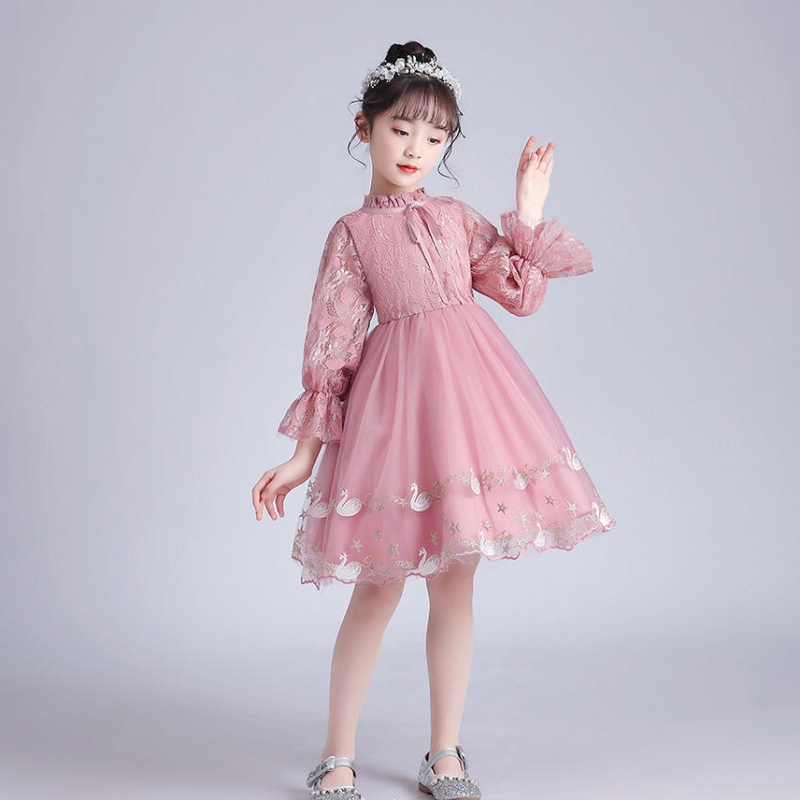 Kinder im europäischen Stil Kinder Kleidung Mädchen Hochzeitskleid Kinder schöne Geburtstagsfeier Tutu Kleider für Blumenmädchen Ballkleid Kleid Kleid
