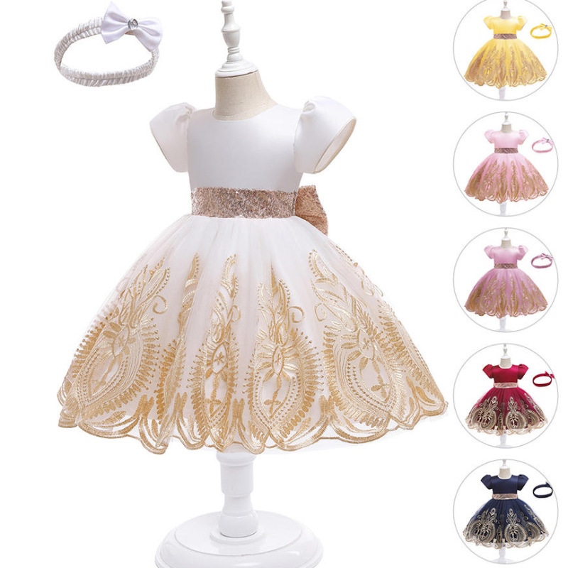 Lace Kids Kleider für Mädchen elegant 10 Jahre alte Kinder Ballkleid Hochzeitsfeier Blumenmädchen \\ 'Prinzessin Dress Up up