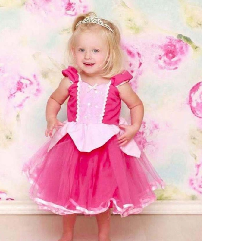 Kinderparty Dornröschen Aurora Prinzessin Kleid Kostüme