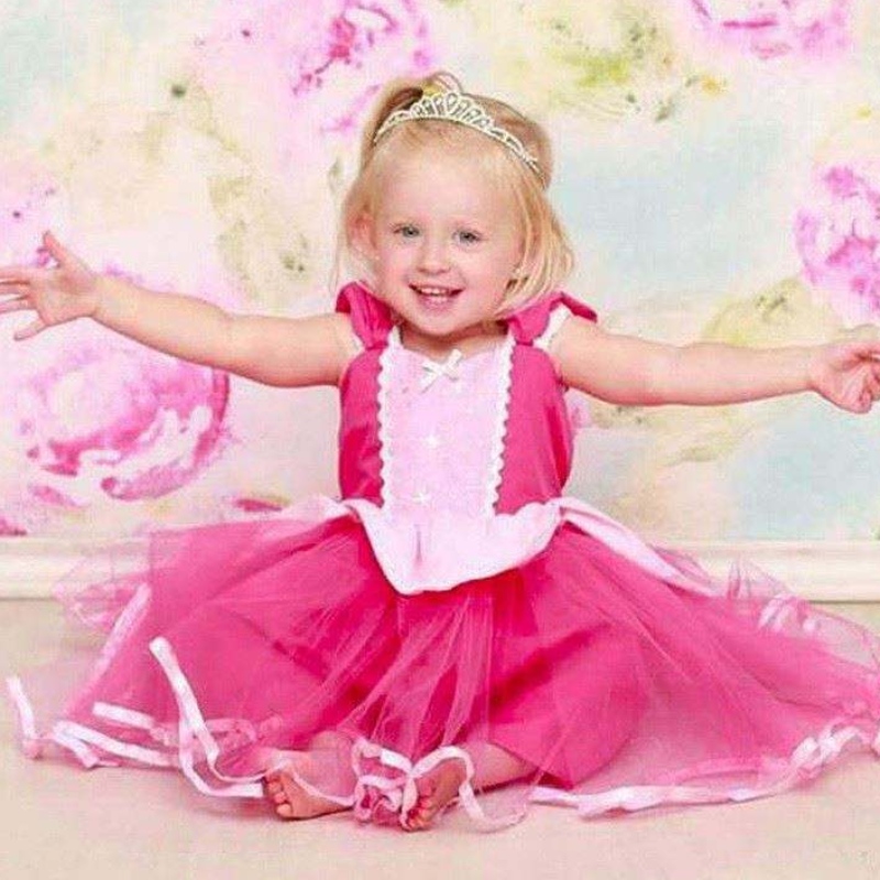 Kinderparty Dornröschen Aurora Prinzessin Kleid Kostüme