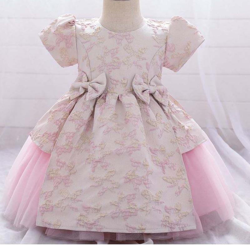 Meiqii 0-6 Jahre Satin Tüll Kinder Blumenparty tragen Kinder Neugeborene Mini Prinzessin Kleid Girl Taptsim Kleidung