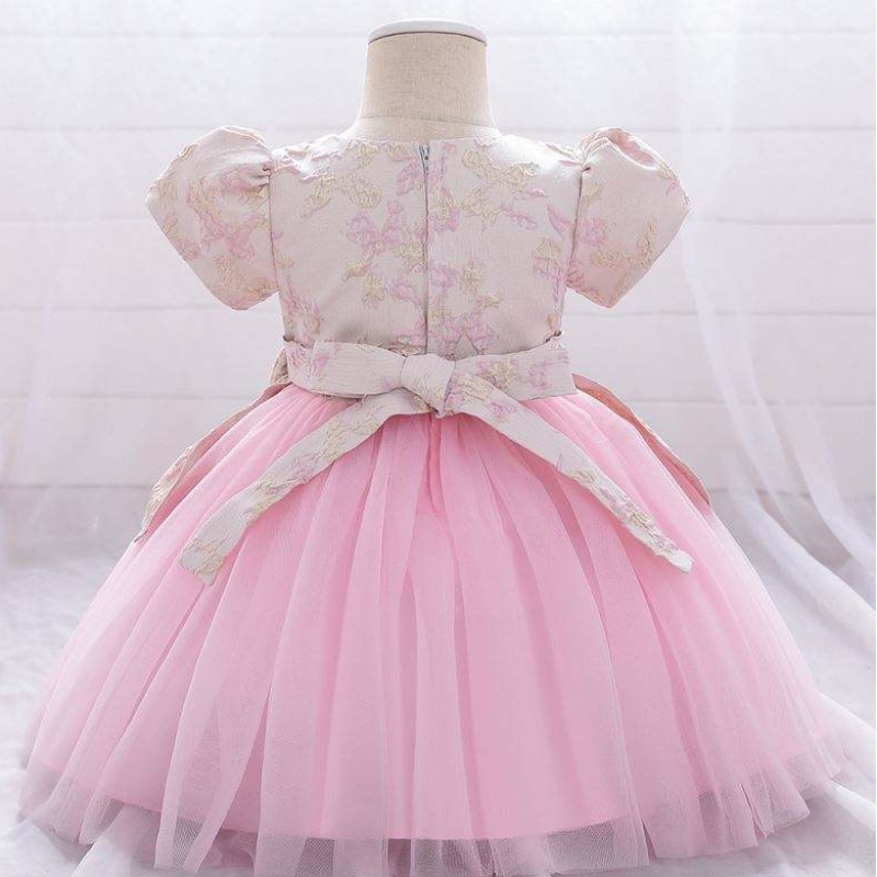 Meiqii 0-6 Jahre Satin Tüll Kinder Blumenparty tragen Kinder Neugeborene Mini Prinzessin Kleid Girl Taptsim Kleidung