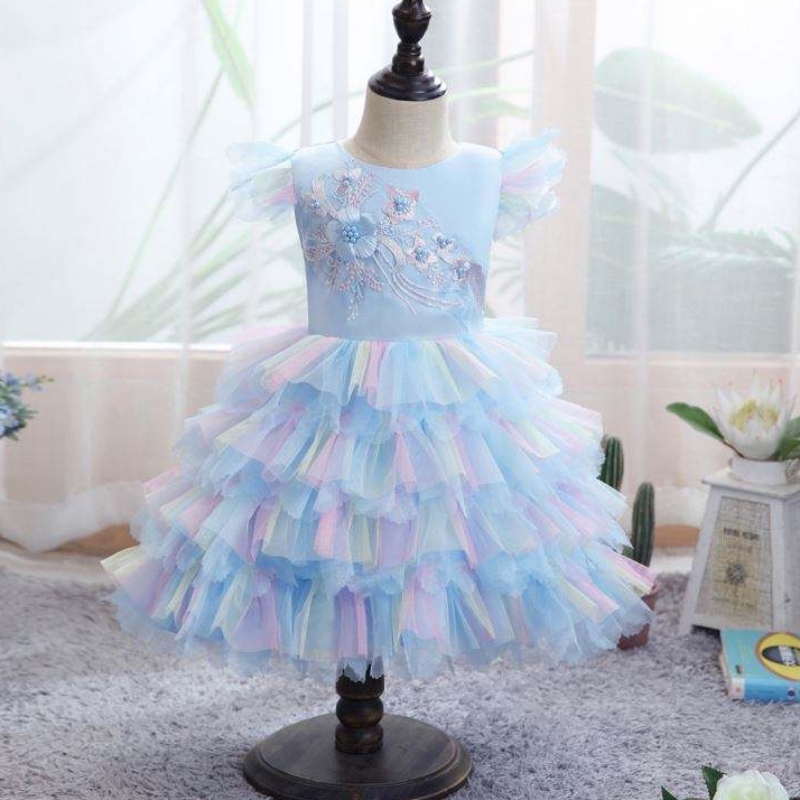 Baige Girls \\ 'Kleider Kurzärmeles Buntes Ballett Neue Mädchen \\' Prinzessin Kleiderkleid Design D0755