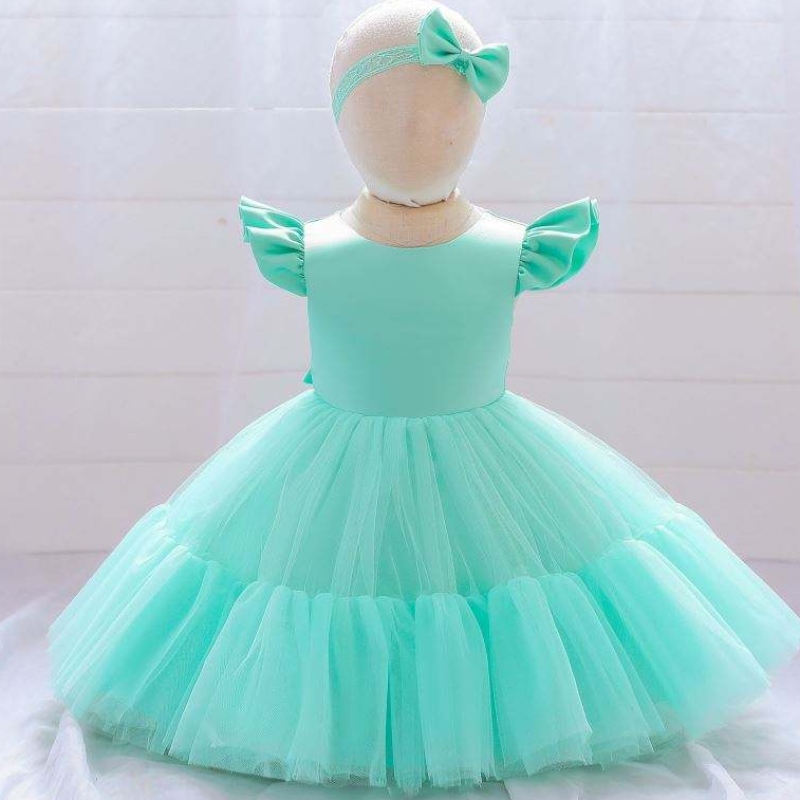 Baige 4 Jahre Kurzärmele Kinder Geburtstagsfeier Kleid Kinder Taufe geschwollene Ballkleid L2038XZ