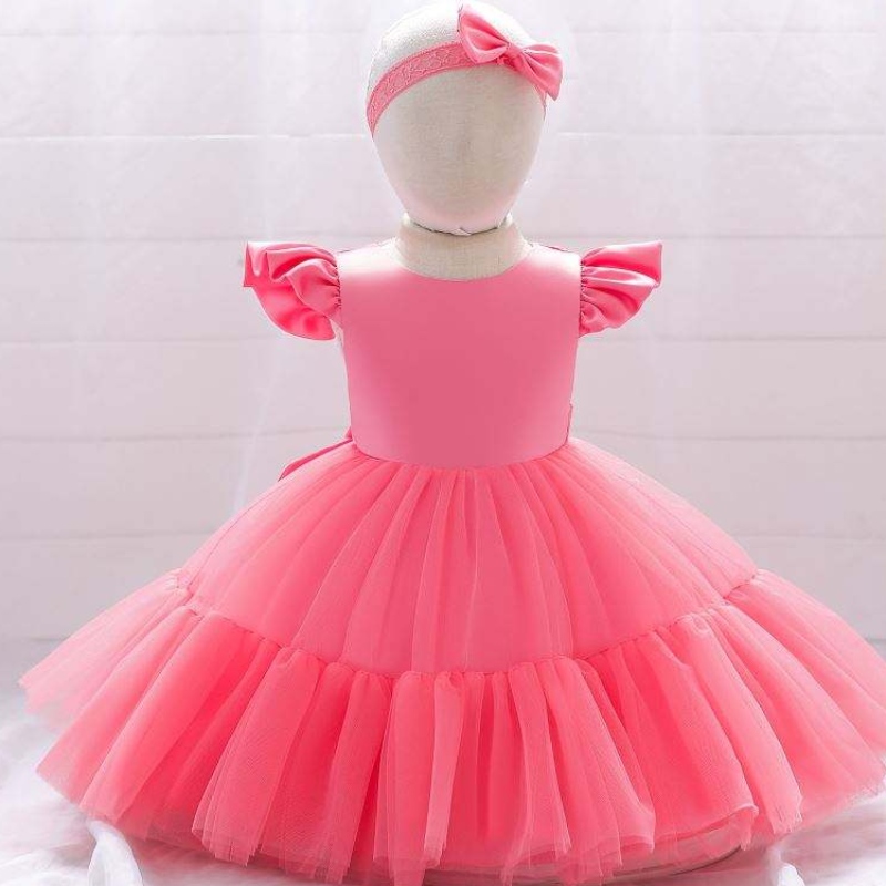 Baige 4 Jahre Kurzärmele Kinder Geburtstagsfeier Kleid Kinder Taufe geschwollene Ballkleid L2038XZ