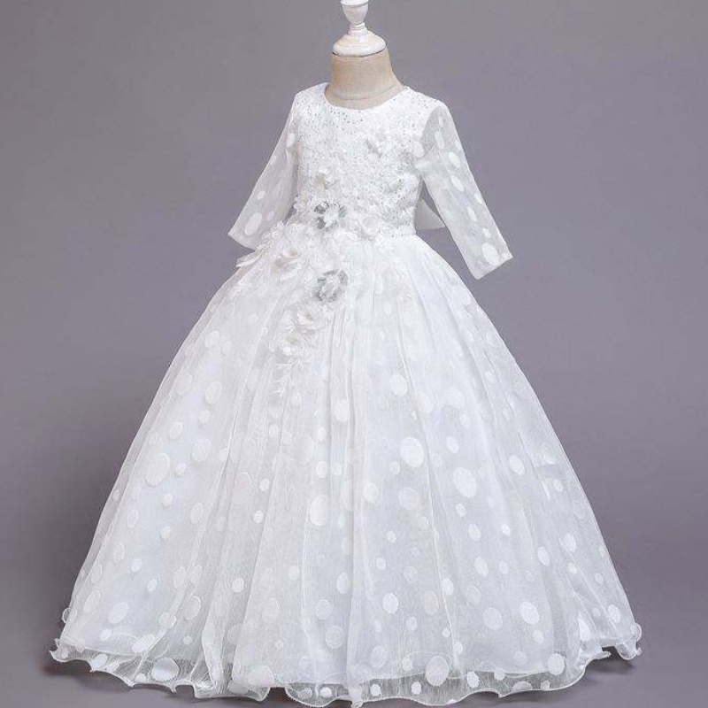 Baigeneue Modes Kinder Kleidung Babykleid Girls Geburtstagskleid Pailletten Spitzenkleid für Baby Girls x209