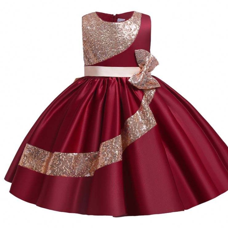 Baige 10 Jahre Amazon Pailletten Kinder -Mädchen -Party -Kleid Girls Hochzeitsfeier -Ballkleid L5283
