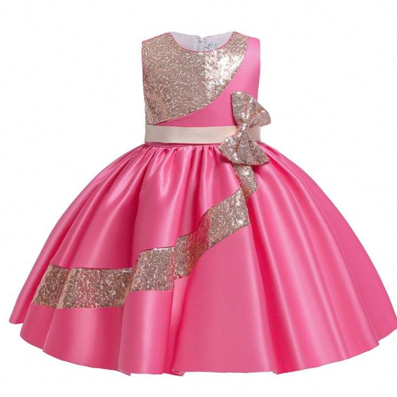 Baige 10 Jahre Amazon Pailletten Kinder -Mädchen -Party -Kleid Girls Hochzeitsfeier -Ballkleid L5283