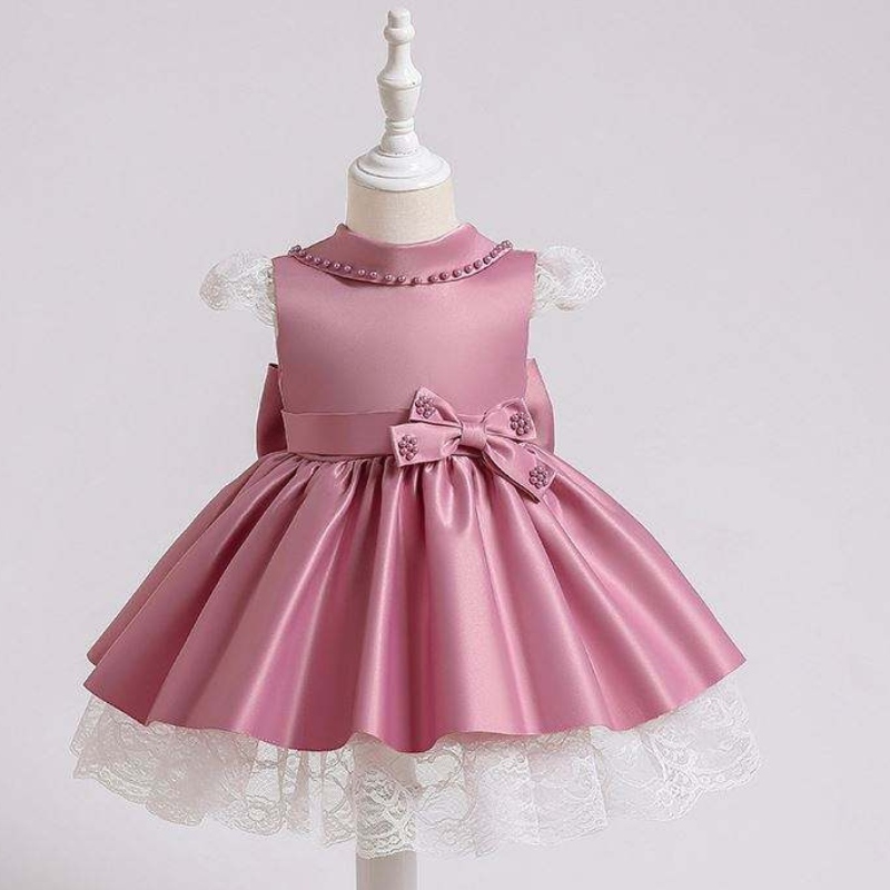 Baige Neugeborene Babykuchen Kleid Kinder Kleider Kinder Erst Taufe Paillette Tutu Kleidung xz003