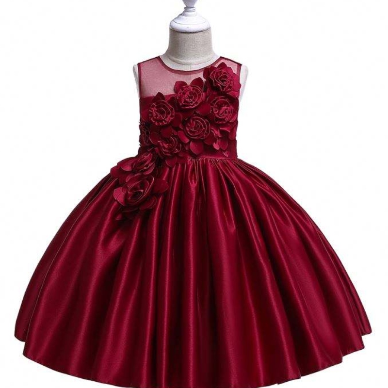 Großhandel Hochzeitskugelkleid Prinzessin Baby Blumenmädchen Mode Geburtstagsfeier L5068