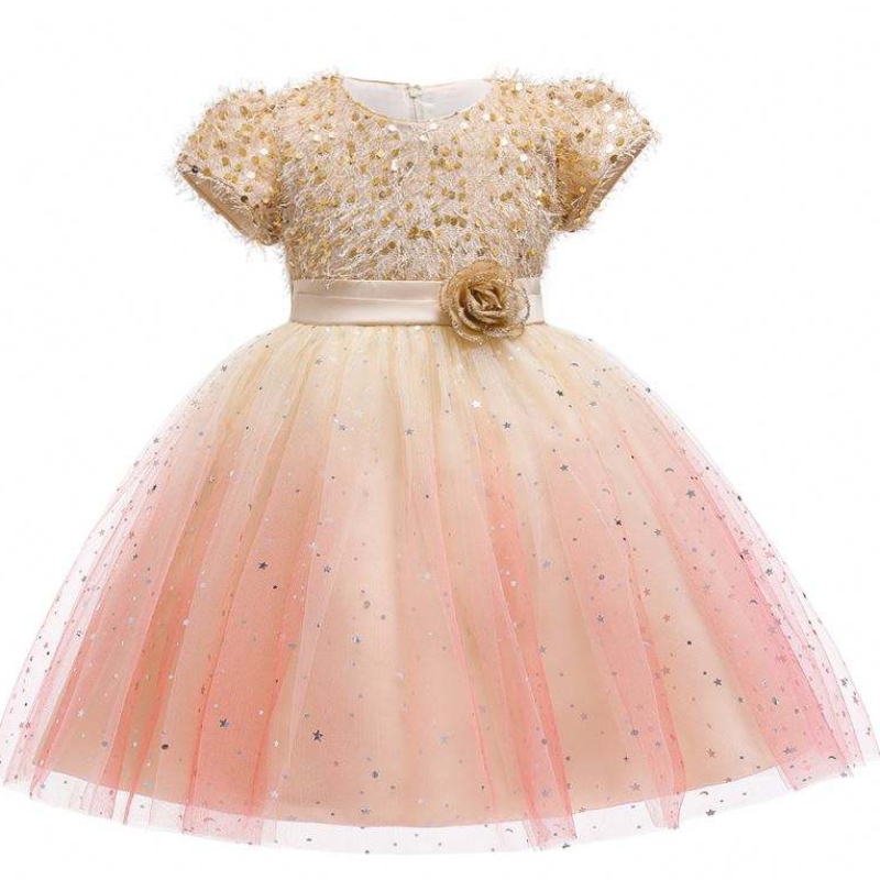 Baigeneue Design Girls Kuchen Kleid elegante Abend formelle Baby Blumenmädchen Kleider L5160