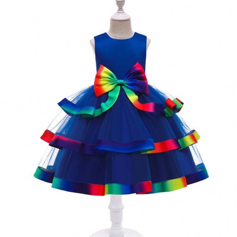 Baige Baby Girls Layered Prinzessin Kleidneue Mode Kids Hochzeitsfeier Tragen Ballkleid Ballkleid