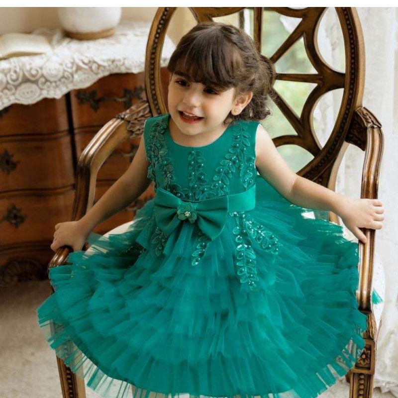 Baige Großhandel High-End-Performance Babykleid Kind Kleidung Mode Baby Kinder tragen 0-5 Jahre Mädchen Kleid