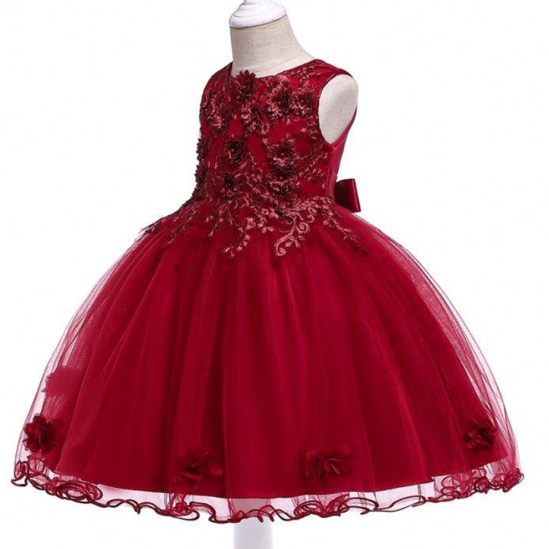 Baige High End Kids Kleid Kleid geschwollene Pailletten Feenyprinzessin Blumenmädchen Tüll Kleiderballkleider für Mädchen