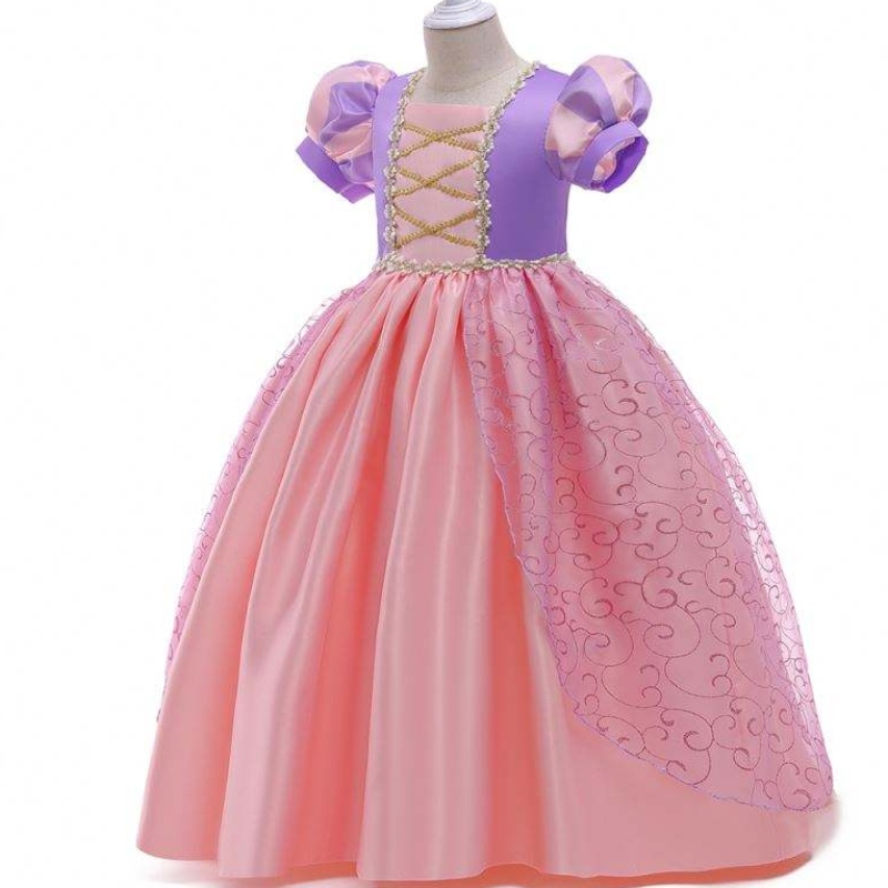 Baigeneue Kinder Halloween Kostüme Mädchen lila Rapunzel Sofia Schnee Königin Cosplay Prinzessin Kleid