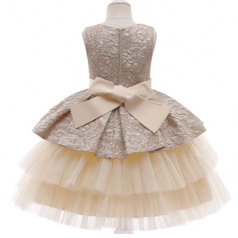 Baige Prinzessin Blumenmädchen Kleid Sommer Tutu Hochzeits Geburtstagsfeier Kinder Teenager Prom Kleid Designs