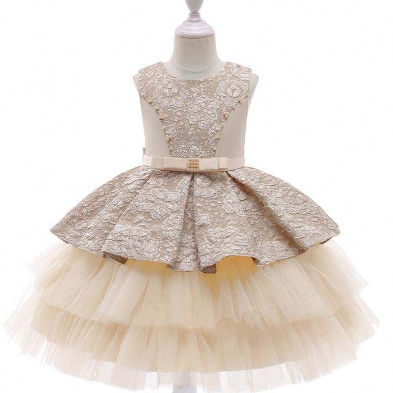 Baige Prinzessin Blumenmädchen Kleid Sommer Tutu Hochzeits Geburtstagsfeier Kinder Teenager Prom Kleid Designs