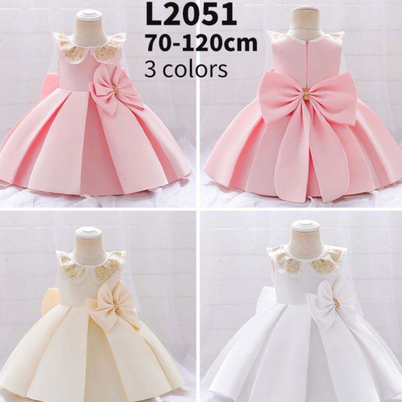 Baige Großhandel Neugeborene Baby Mädchen Geburtstag Abend Party Kinder Kleidung Kinder Sommerkleid