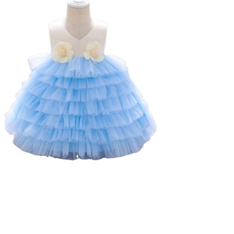 Baige Neueste Kinder Geburtstag Taufe Mädchen Kleid 0-6 Jahre Baby Mädchen Tutu Kleider