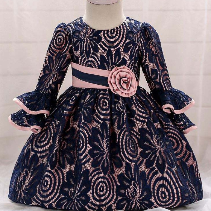 Baige Neueste Kinder Kleid Designs Mädchen Party Kinder Kinder Neugeborene Kleidung L1858XZ
