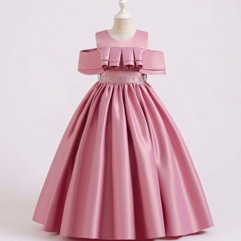 Baige Boutique New Girl Party Kleider Off-Shoulder Long Flower Evening Party Ballkleid 2058