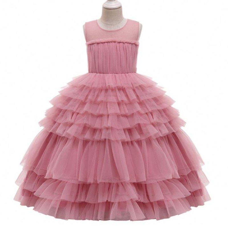 Baige 2021 Neue Design Girls Kleider Kleider Rüschen Ballkleid Kinder Tutu Party Kleid