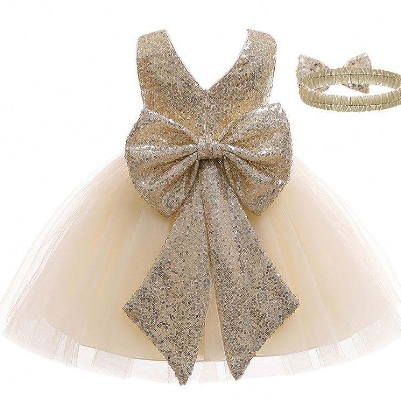 Baby Kleid Pailletten Bug Design Girl Fashion Gown Hochzeits Geburtstagsfeier Kinder Mädchen Kleider