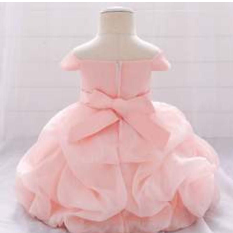 Feste Blumenapplikationnachfolgendes Mädchen Prinzessin Kleid Kinder Baby Weihnachtsfeier Hochzeit Brautjungfer Tüll Tutu Kleider L1961XZ