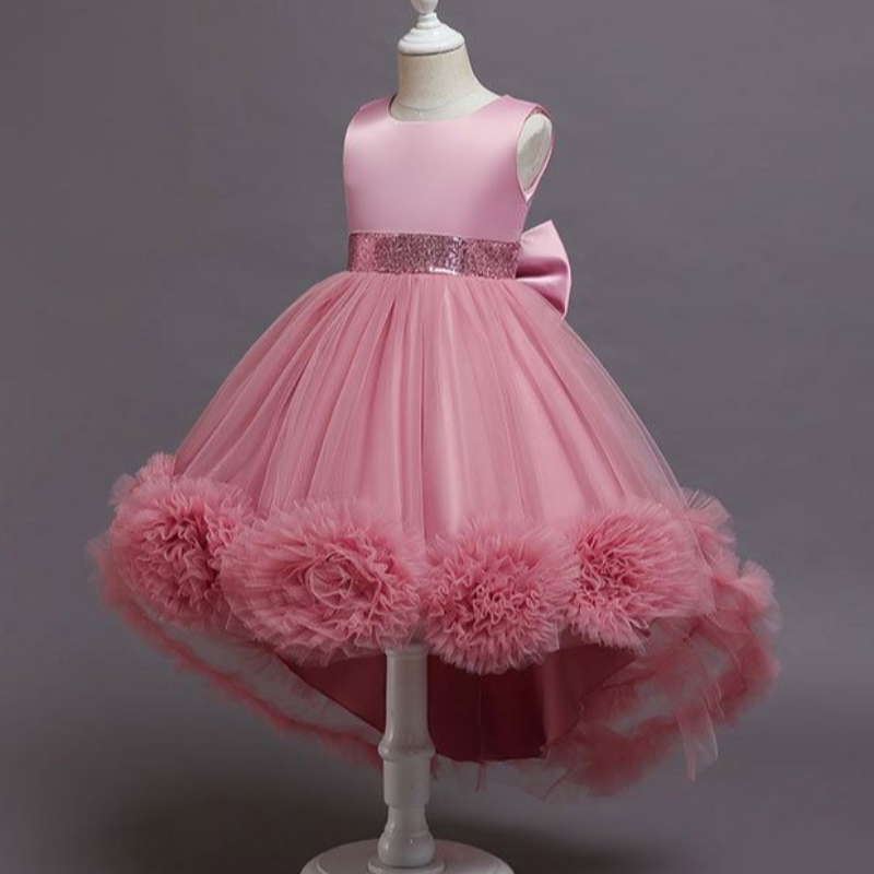 Baige Little Big Girls Blume Hochzeit Zug Tutu Kleid formelle Festzug Party Prinzessin Prom Ball Kleid