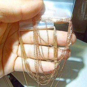 18K/14k/10k/9k diy goldene Halskette bereit zum Schiff