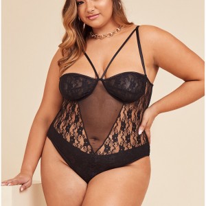 Spitze Bodysuit sexy Geschirr Teddies und Bustiers