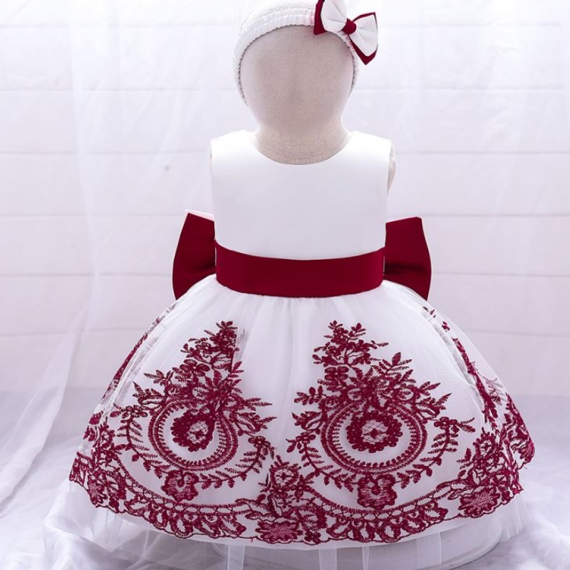 Baige 2021 Neues Design Baby Purple Säuglingsblumenmädchen \\ 'Blumenkleider Kinder First Communion Geburtstagsfeierkleid