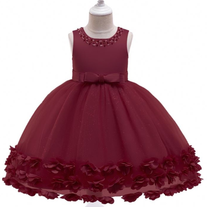 2020 Kleider für Mädchen von 10 Jahre alter Design Kinder Hochzeits Geburtstag Mädchen Kleid Baby Sommer Kind L5106