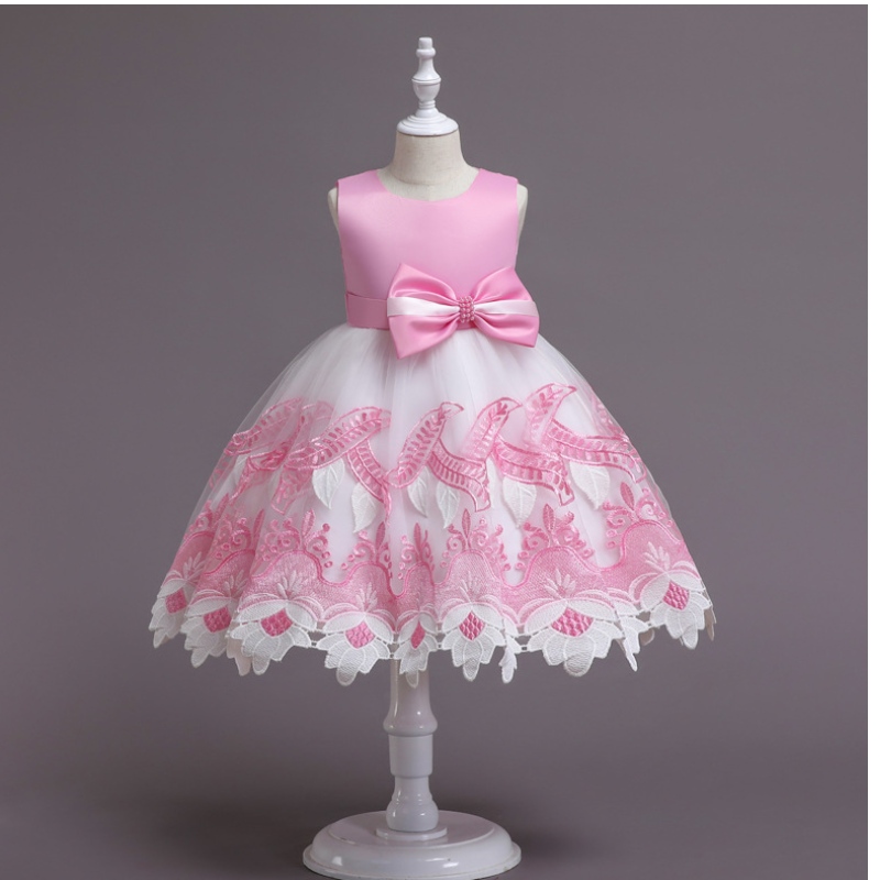 Blumenmädchen Hochzeitskleid flauschiger Garn Prinzessin Kleid westliche Kinder Klavierkostüme
