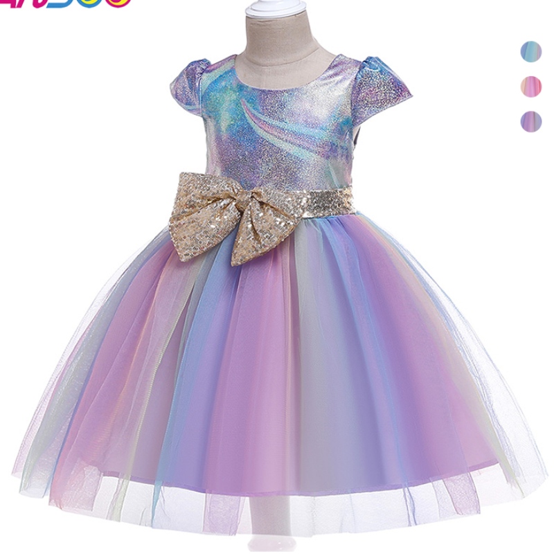 Ansoo New Bowknot Children 's Rock Mode Children' s Kleid Prinzessin Tutu Kleid für Geburtstagsfeier