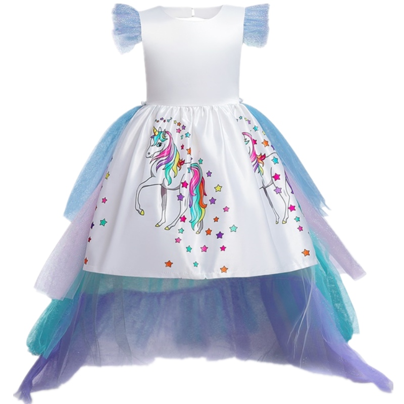 Einhornkleid für Mädchen Hochzeit Party Ballkleid Kinder Baby Geburtstag Prinzessin Kleid