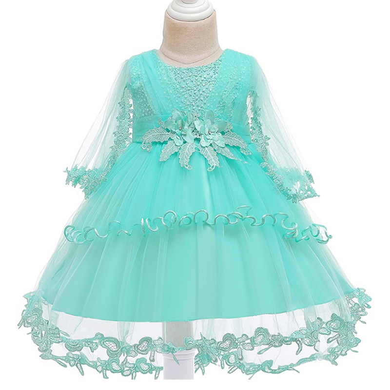 Ansoo Prinzessin Blumenmädchen Kleid Sommer Tutu Hochzeits Geburtstagsfeier Kleider für Mädchen Kinder Kostüm Teenager Prom Design Design
