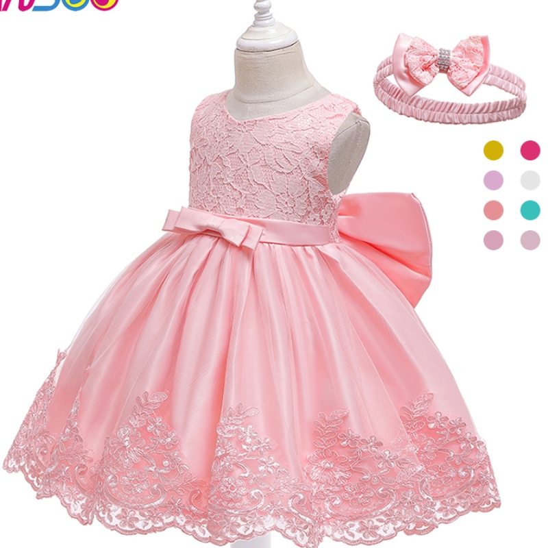 Ansoo New Design Girl 's Princess Kleid Bow Spitze Baby Ärmel und für Hochzeitsfeier