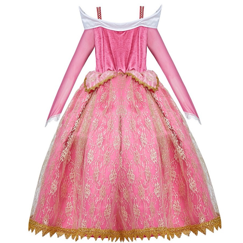Mädchen Deluxe Dornröschen Prinzessin Kostüm Langarm Festzug Party Kleid Kinder Kostüm Kleider Kleider 3-10t