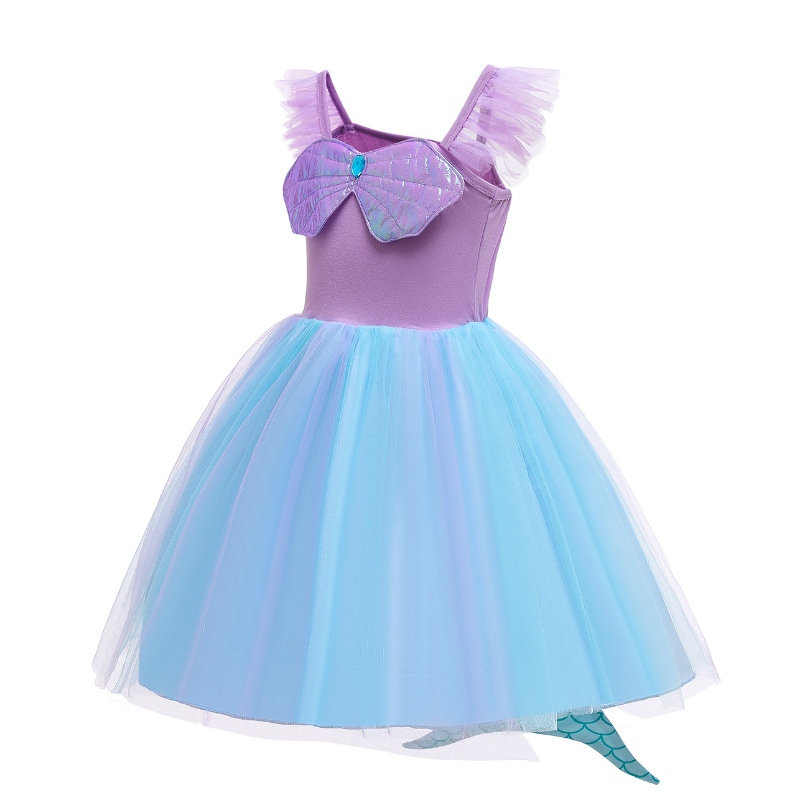 Prinzessin Kleid für Baby Girls Fancy Little Mermaid Cosplay Kostüm Kleinkind Kinder Ozean Siren Sommerkleidung