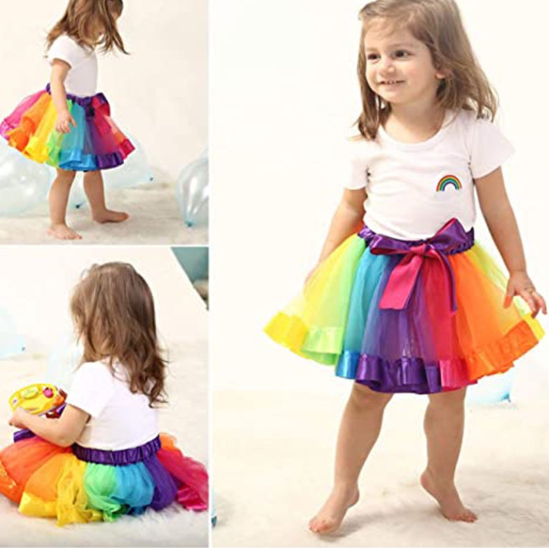 Europäische und amerikanische Mädchen Tutu -Rock Einhorn Stirnband Set Ballet Dress Up Kostüm