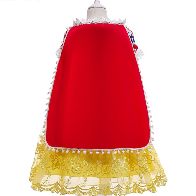 ANSOO 2022 Fancy Girl Prinzessin Kleid Halloween und Weihnachtsschnee -White Cosplay -Kleid