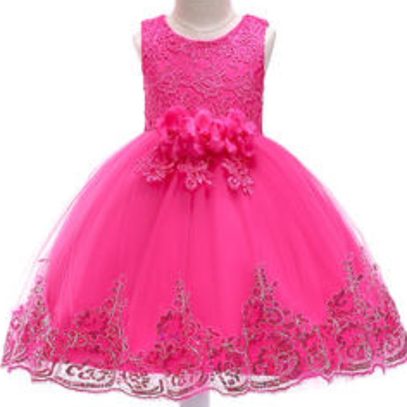 Großhandel Kinder Party Ballkleid besondere Anlässe Blumen Baby Girl Brautkleider für Kinder