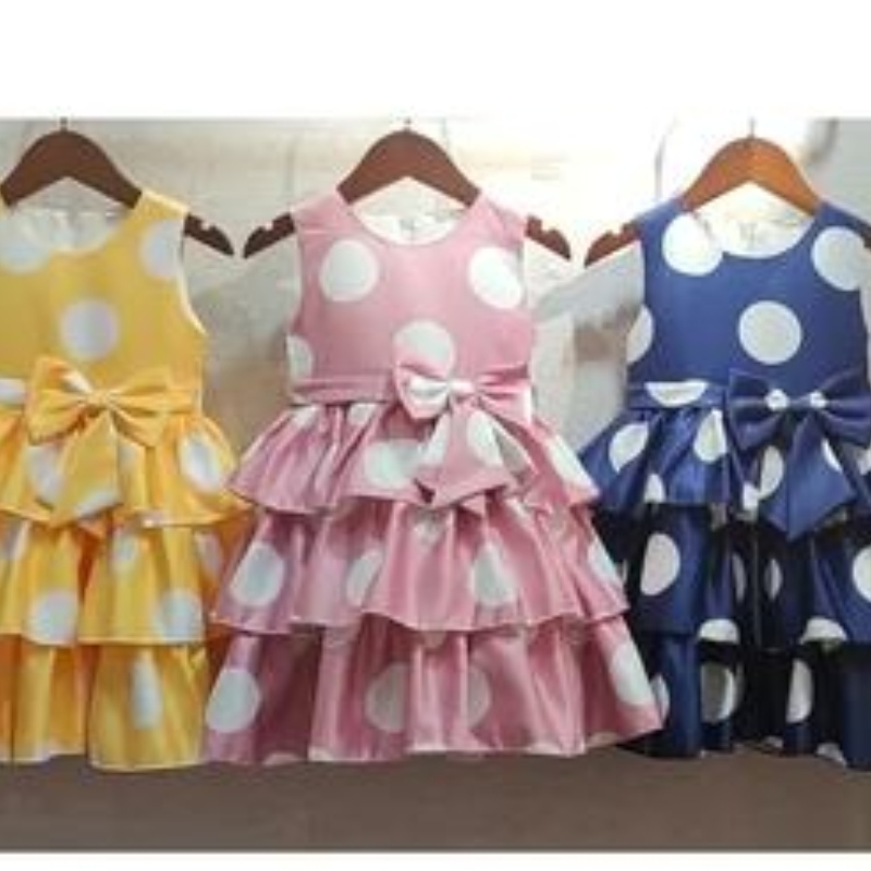 Ansoo Fancy Kids Kleid Neuankömmlinge Spitze Blumenmädchen Star Muster Schöne Baby Kinder Erst Geburtstagskleid für 1-13 Jahre Mädchen Mädchen