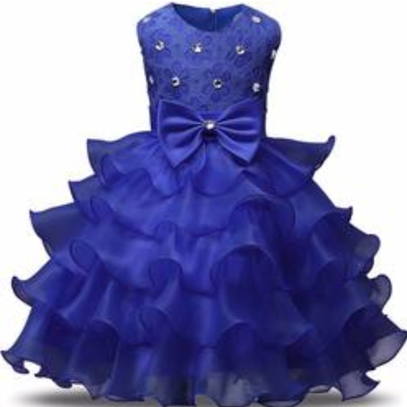 Baby Girls Spitze Tutu Blume Prinzessin Kleid Kinder 1 2 Jahre alte Geburtstagsfeier Ballkleid Kinder Weihnachtskostümkleidung