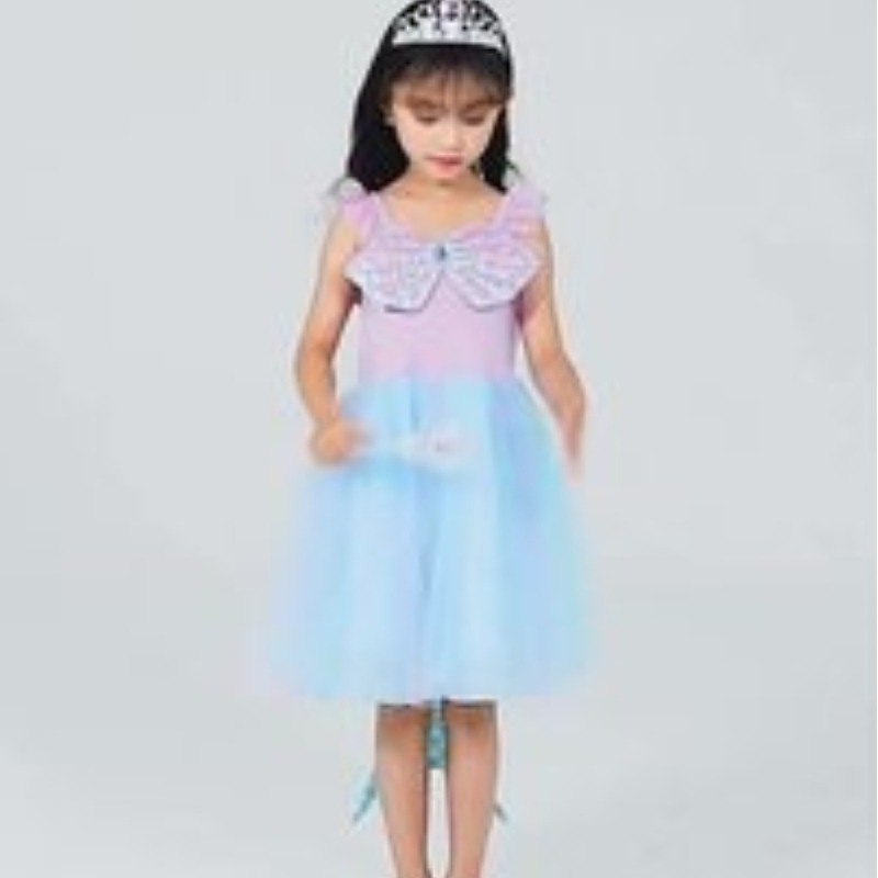 Ansoo Drop Shipping Baby Girls Kleid Kleinkind Kids Party Tutu Festzug Spitzenkleider Kleid für Blumenmädchenkleid mit Stirnband
